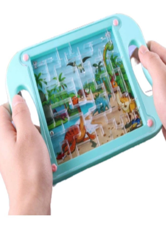 FULLFILLS Plastic with Glass covrer Labyrinth Game Ball in Maze Puzzle and Brain Teaser Hand and Eye Coordination Brain Game Kids and Adults 1 pc - Image 1